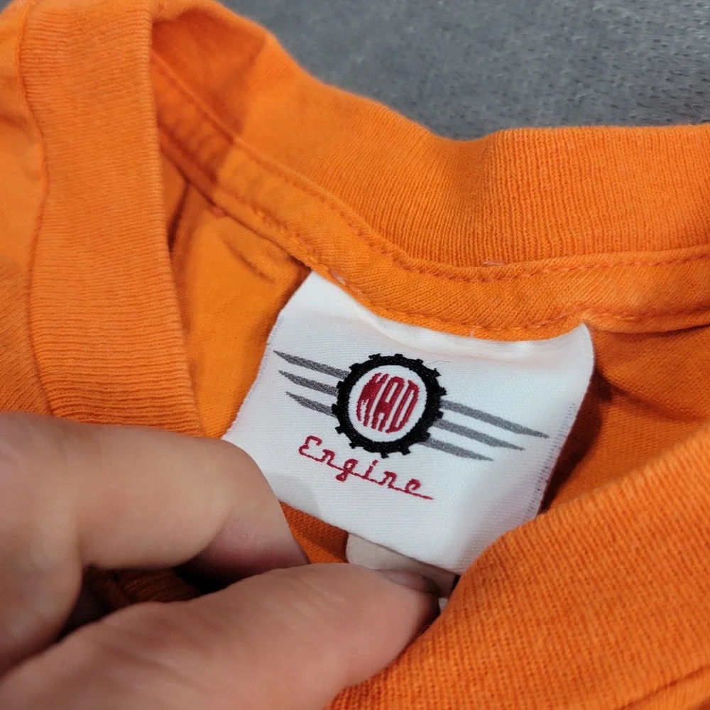 Mad Engine T-Shirt Kids Size‎ M Orange Red Scorpion Graphic Short Sleeve Tee